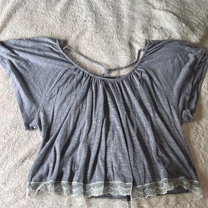 Lavender purple wet seal top